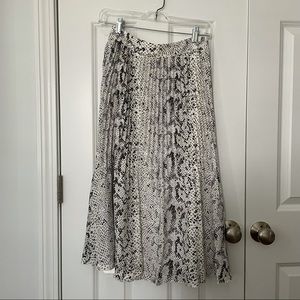 JCrew Midi snake print skirt